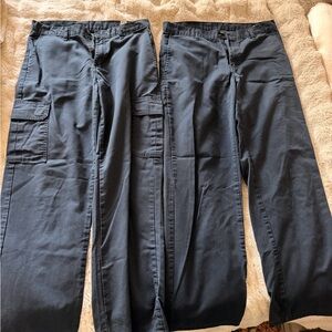 BUNDLE - 2 pair Dickies Men's Navy Cargo Pants 32x32